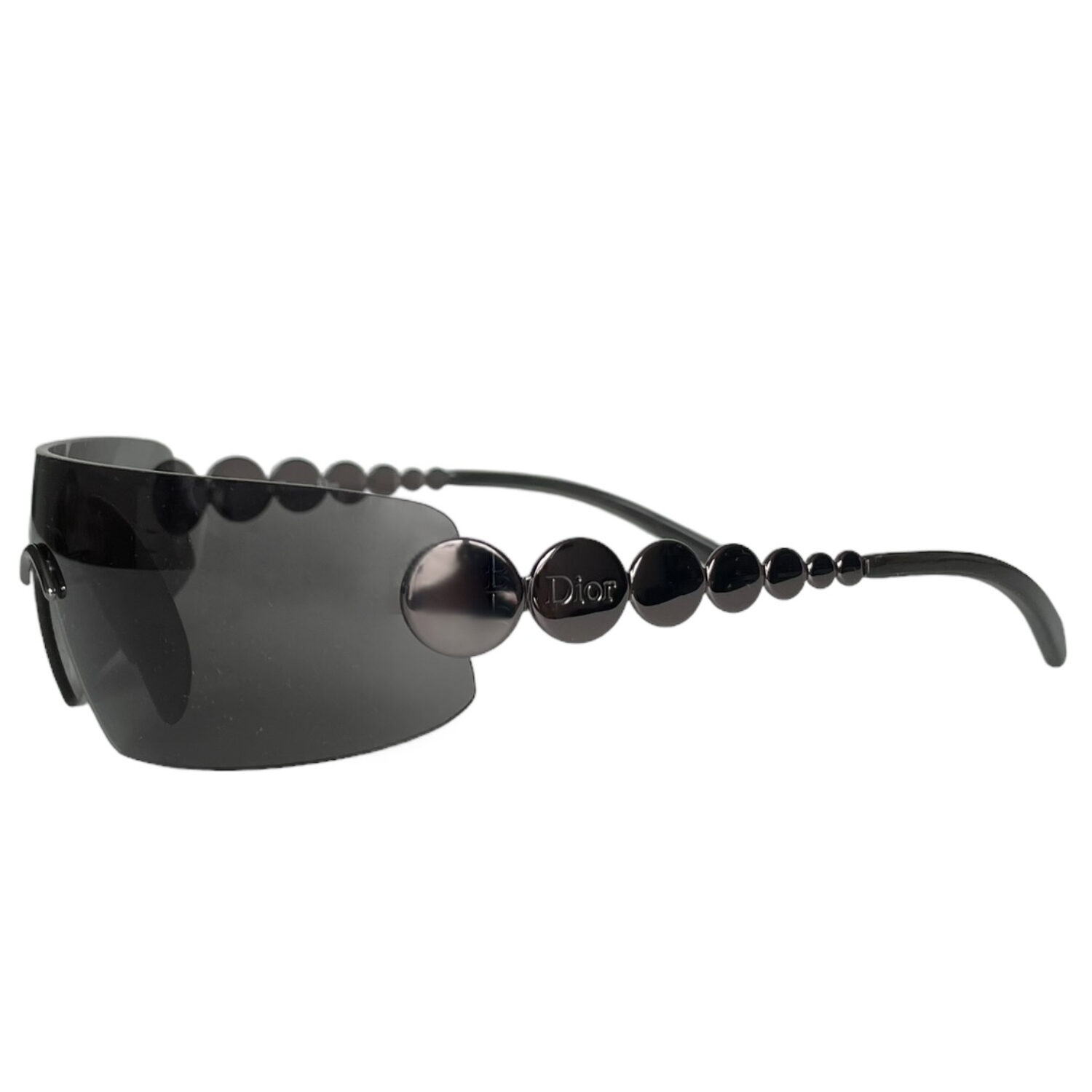 Vintage Dior Delirium Wraparound Sunglasses in Black | NITRYL