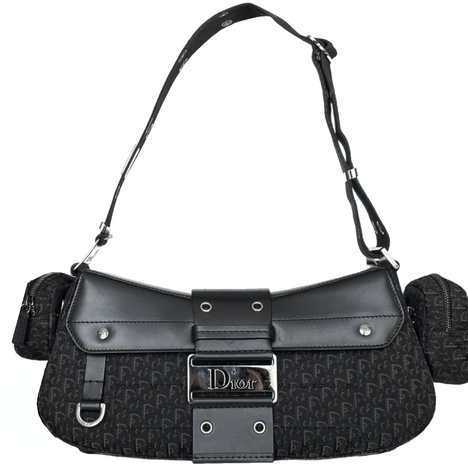 Dior Monogram Street Chic Columbus Multi Pocket Shoulder Bag in Black ...