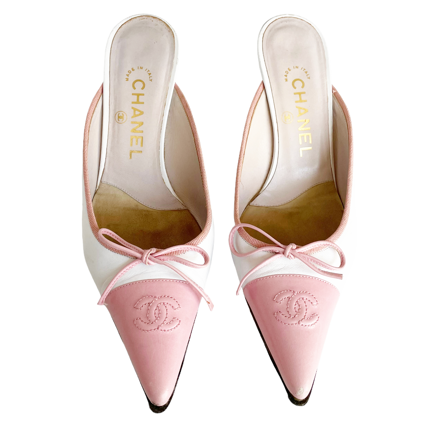 Chanel cap toe sales mules
