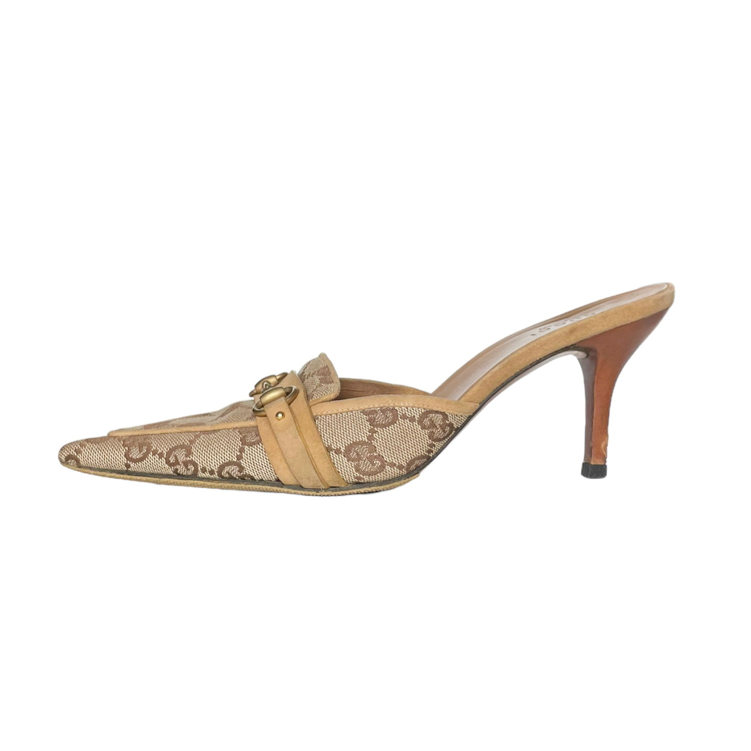 Gucci on sale tan mules
