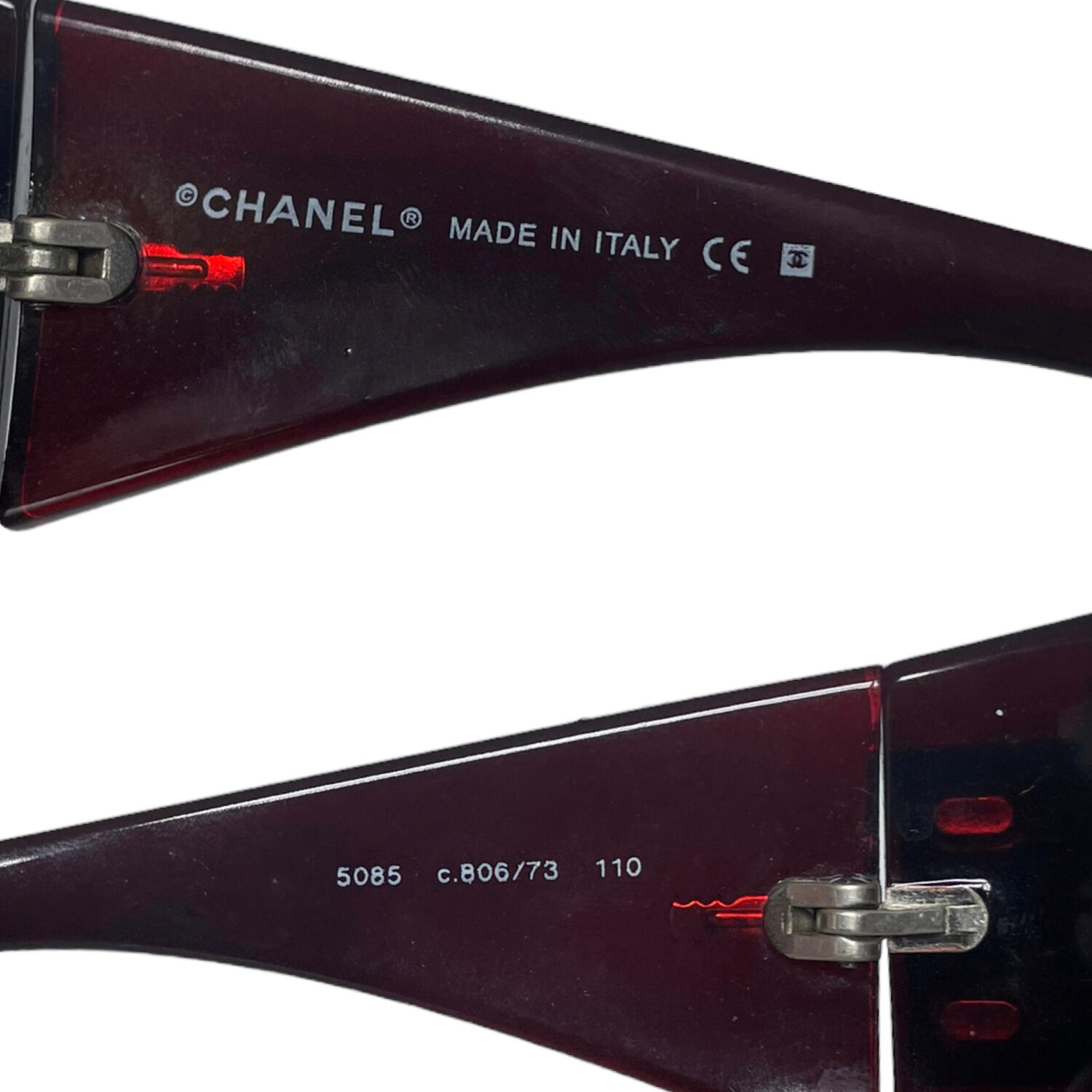 Chanel Ski Oversized Wraparound Sunglasses in Red / Silver – Nitryl