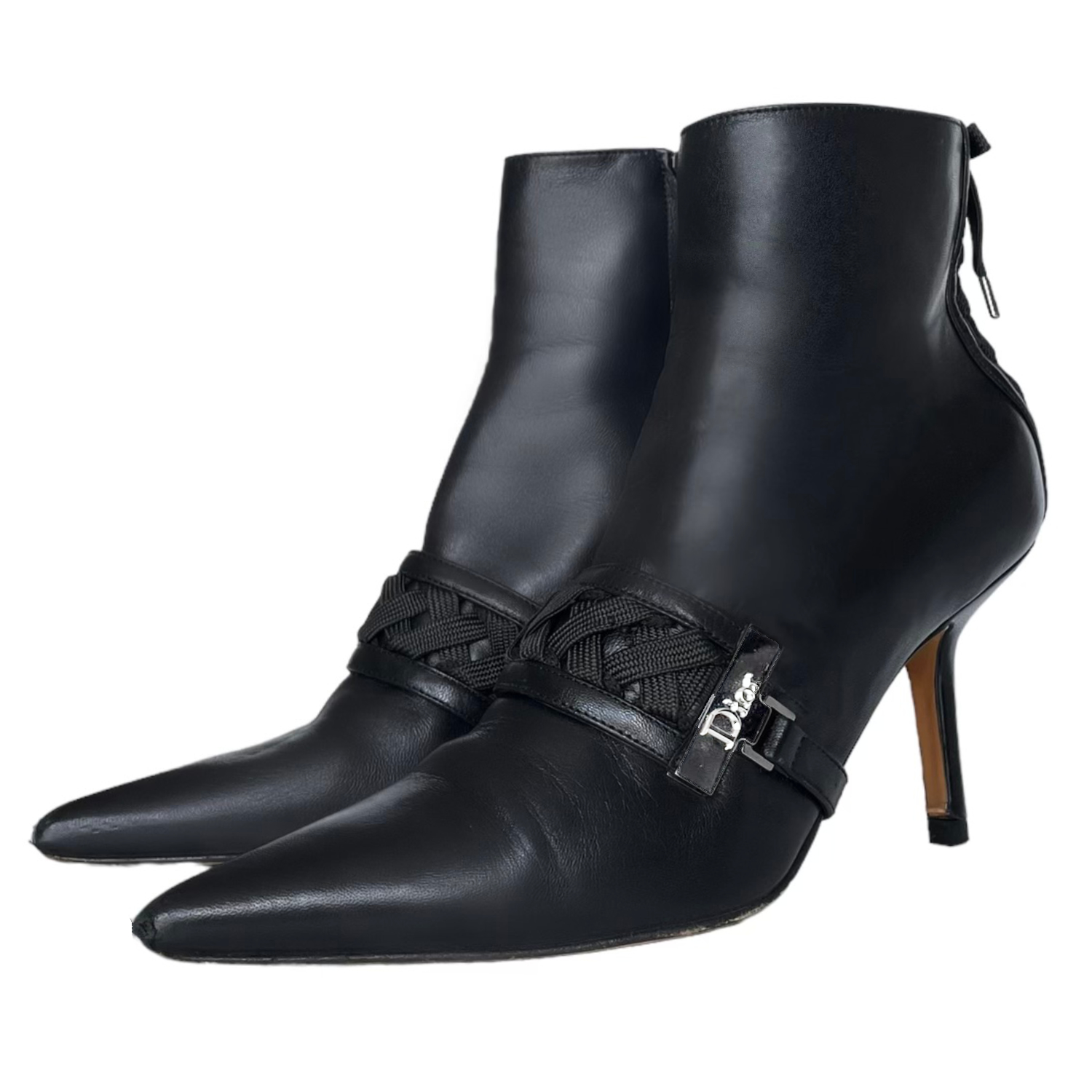 Dior Diorcamp Ankle Black Oblique Boots UK 45