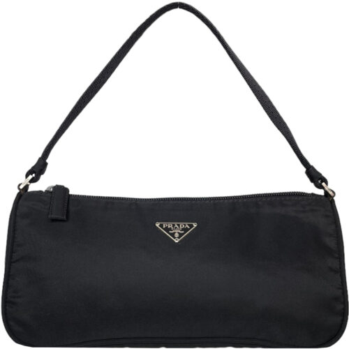 Vintage Prada Nylon Shoulder Bag in Black | NITRYL