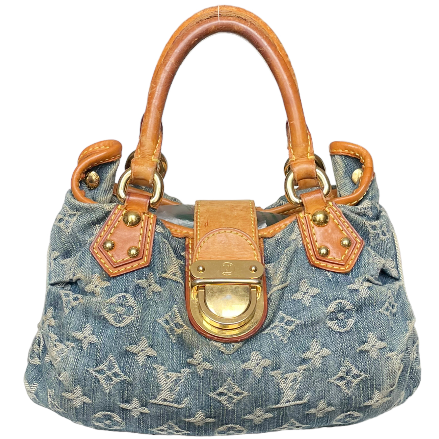 Louis Vuitton Monogram Denim Mini Pleaty Bag in Blue