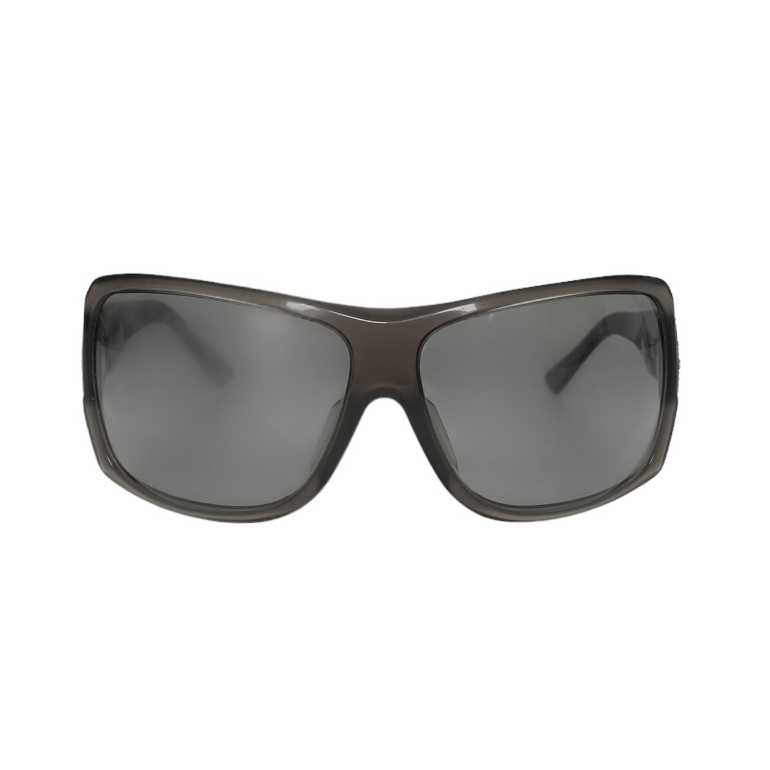 Chanel Diamante Oversized Sunglasses in Grey Brown Nitryl