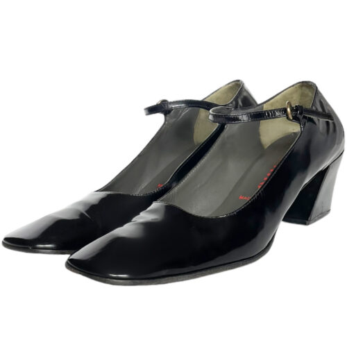 Vintage Miu Miu Patent Mary Jane Shoes in Black UK 4.5 | NITRYL