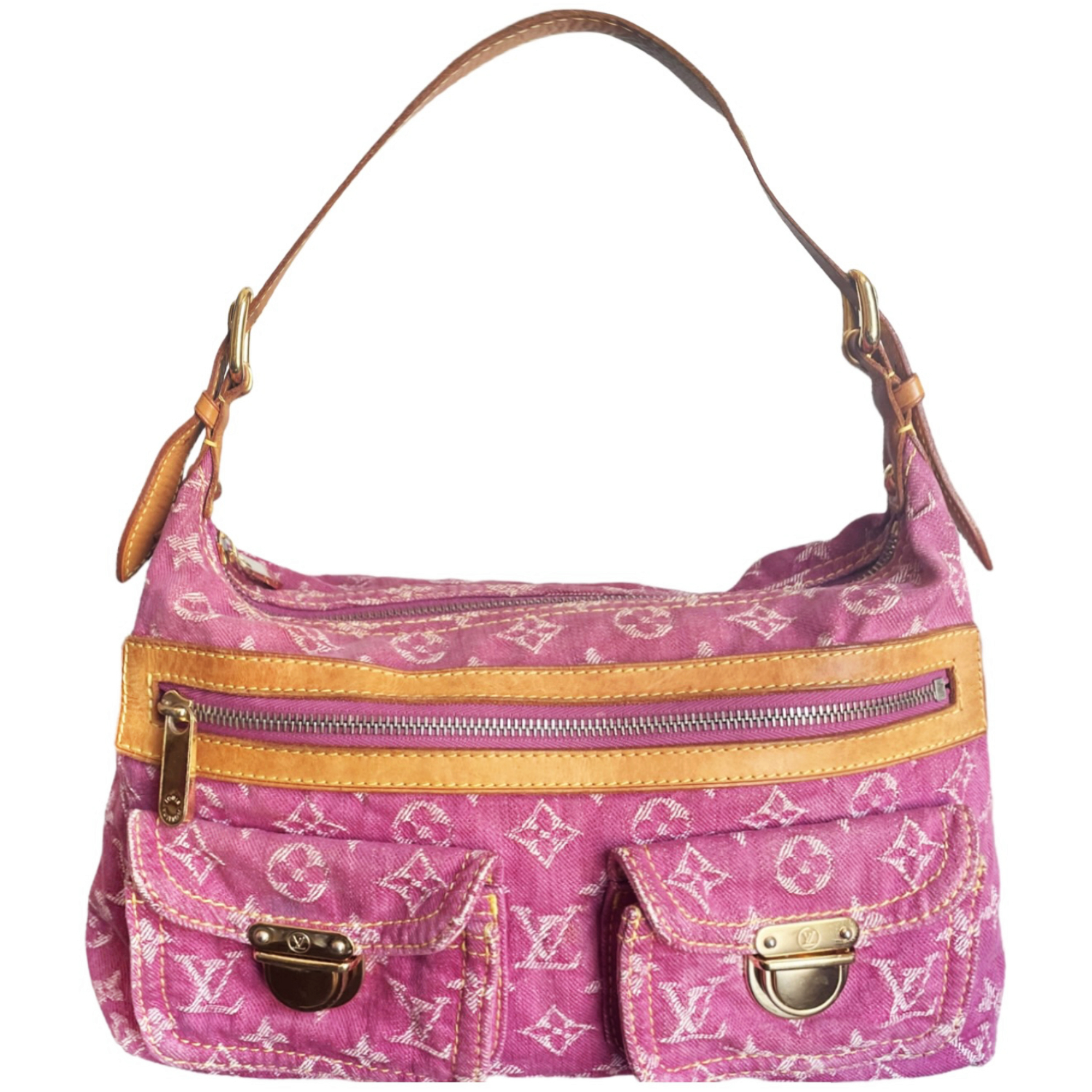 Louis Vuitton - Pink Denim Baggy Shoulder bag - Catawiki