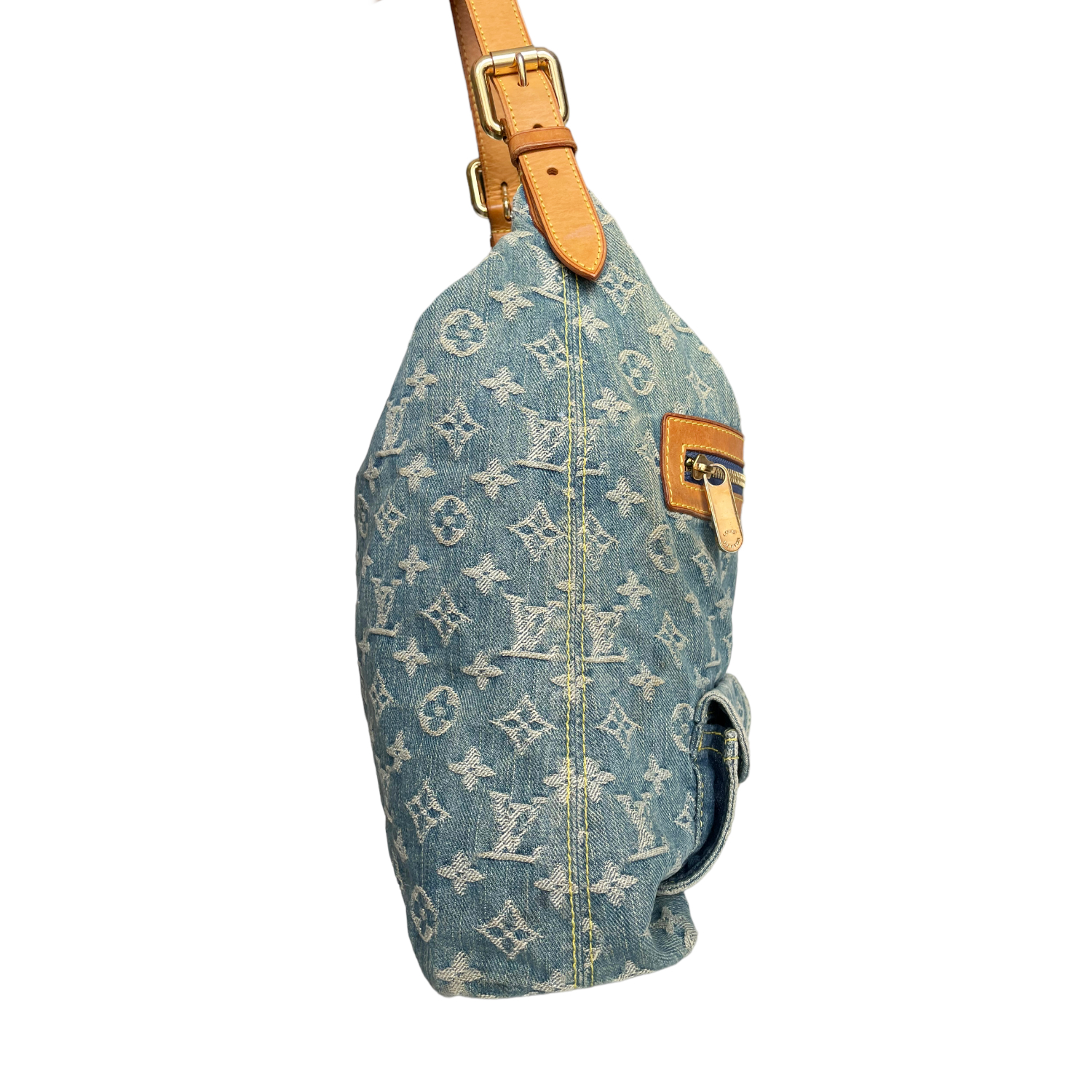 Louis Vuitton Monogram Denim Baggy GM Shoulder Bag (SHF-21643) – LuxeDH