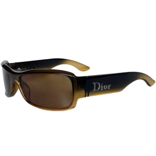 Vintage Dior Logo Ombre Sunglasses in Brown | NITRYL