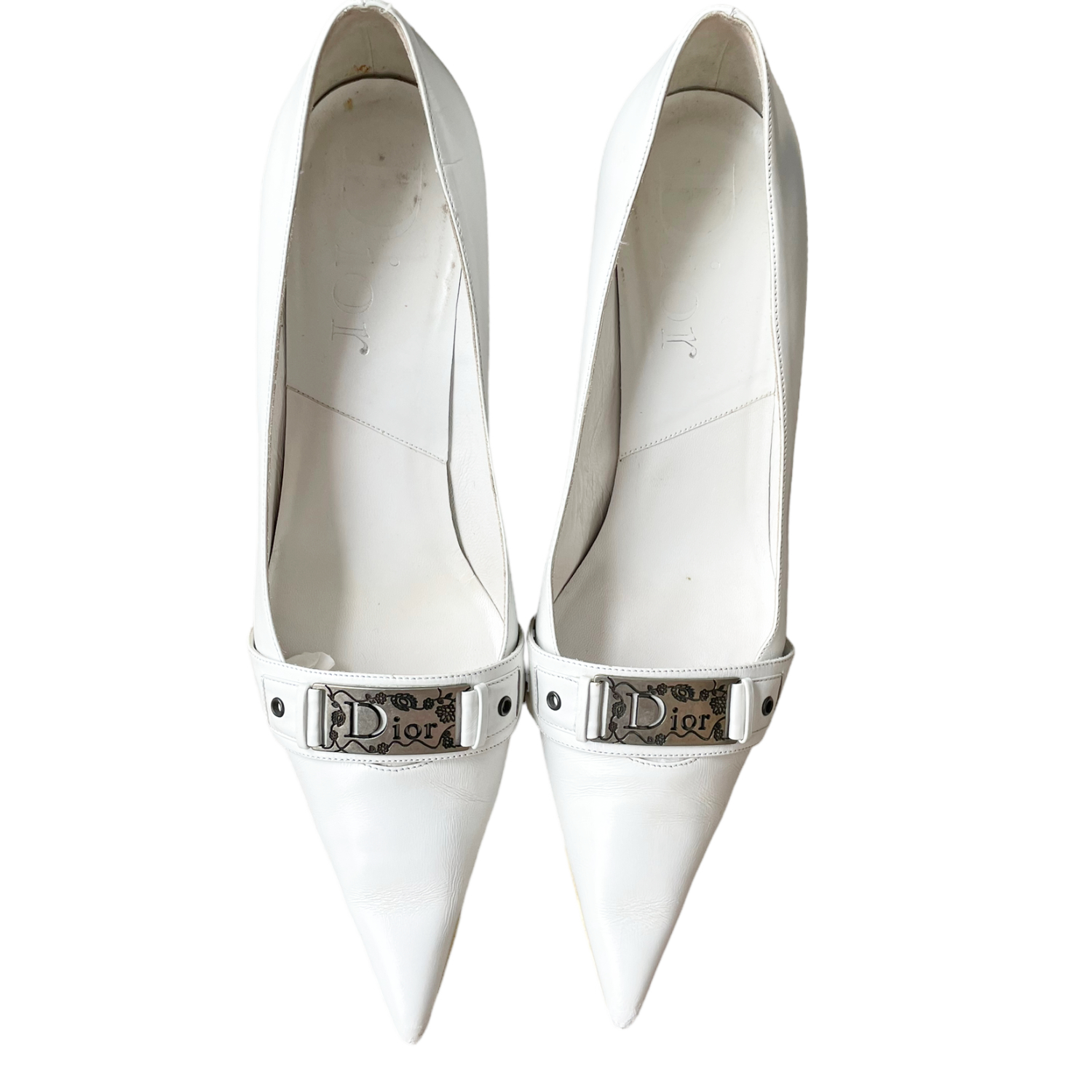 Dior white hot sale pumps