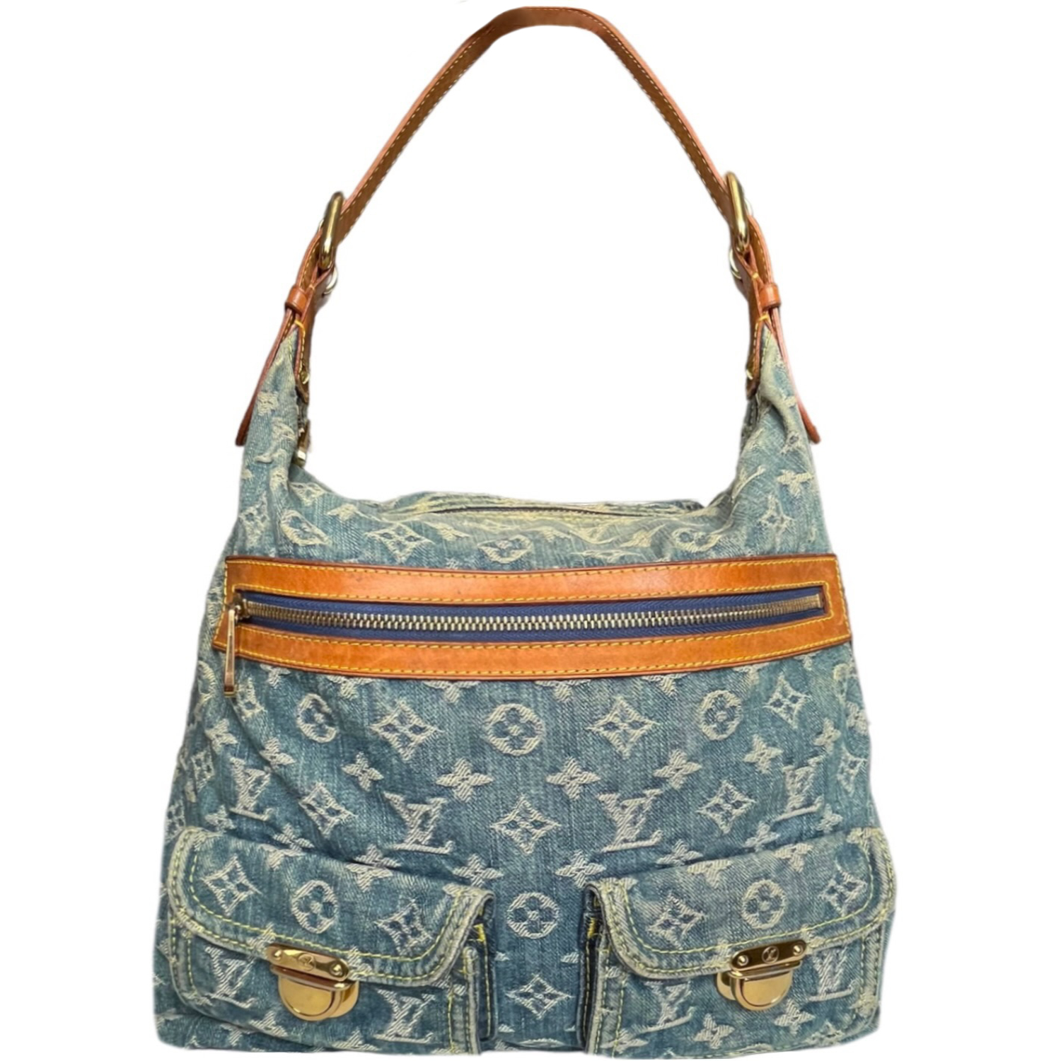 Louis Vuitton Daily GM Blue Monogram Denim XL Bag
