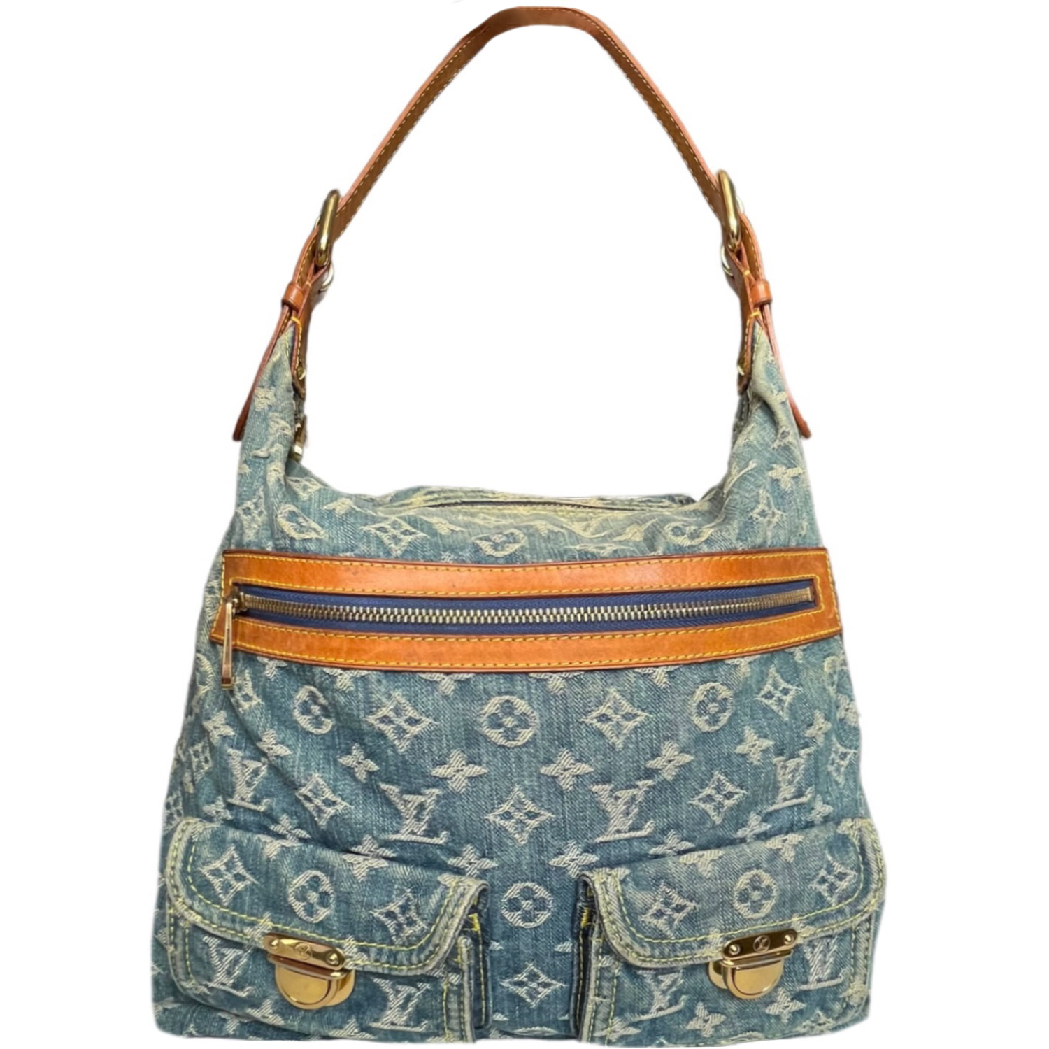 Louis Vuitton Monogram Denim Baggy GM Shoulder Bag (SHF-21643) – LuxeDH