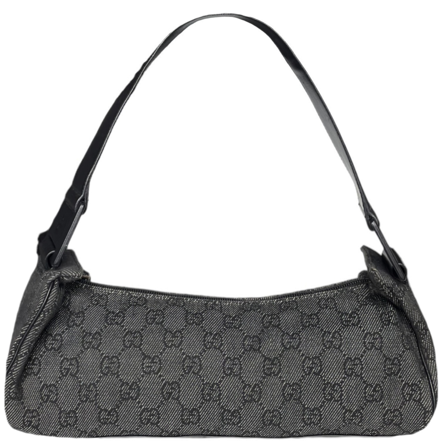 Gucci Monogram Shoulder Bag in Grey / Black – Nitryl