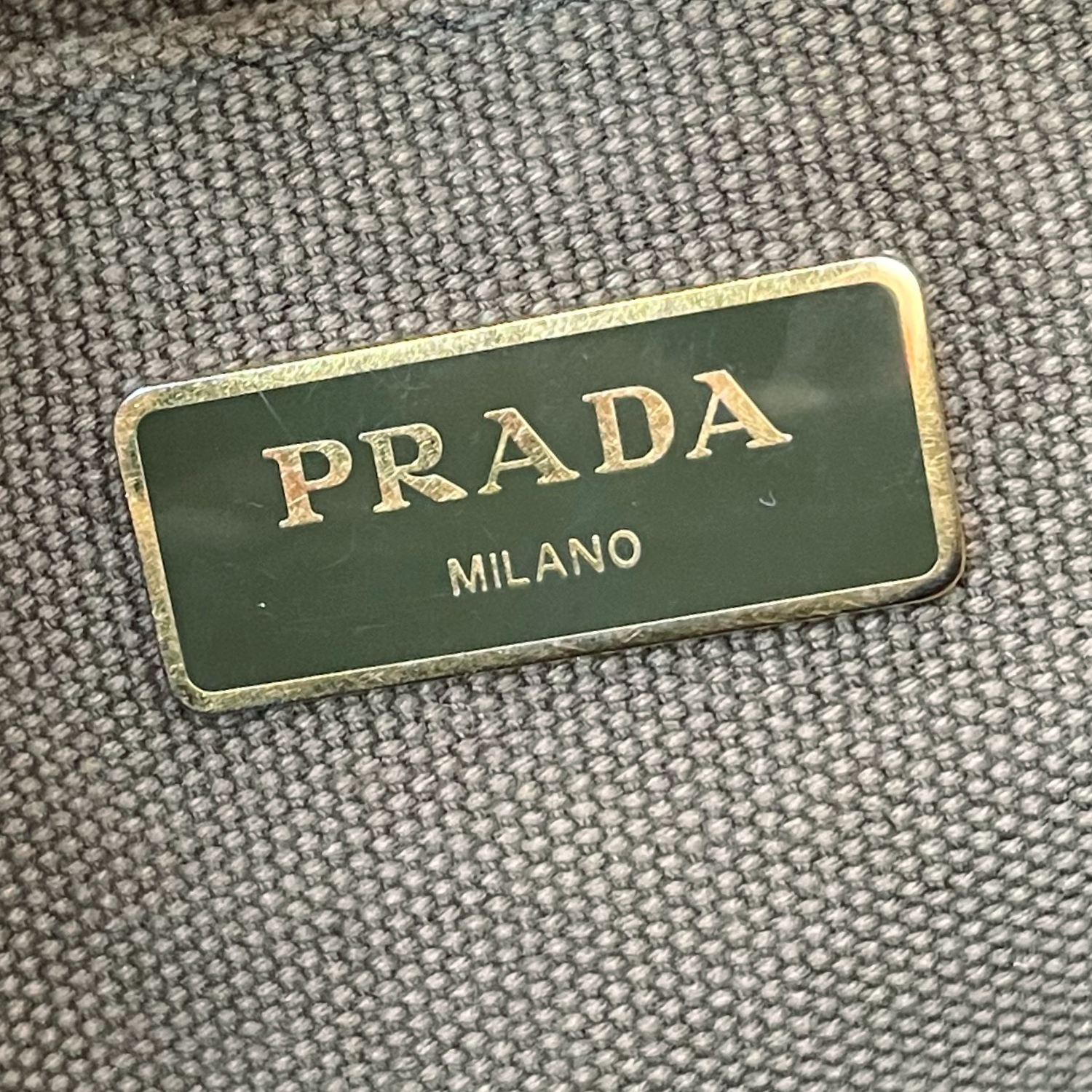 Vintage prada logo cheap
