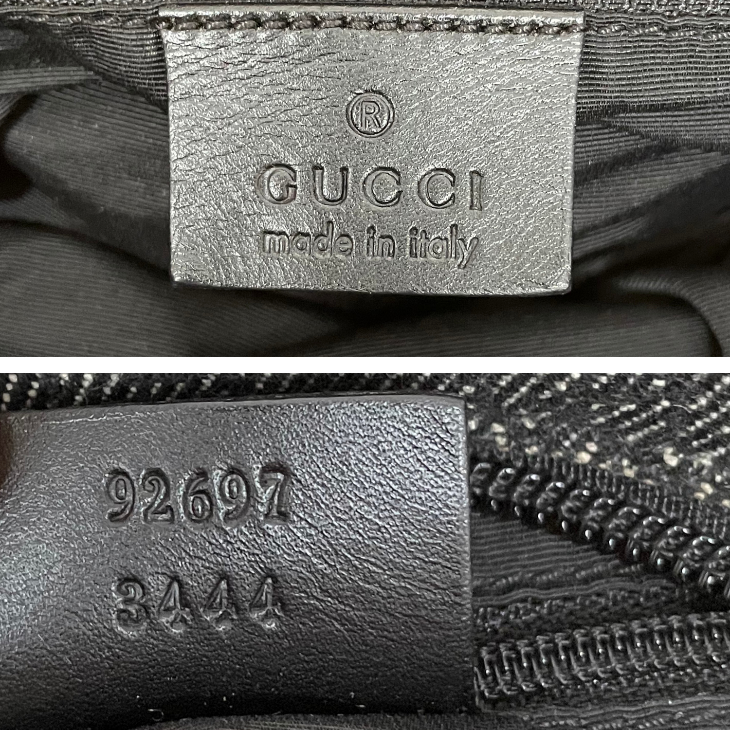 Gucci Monogram Shoulder Bag in Grey / Black – Nitryl