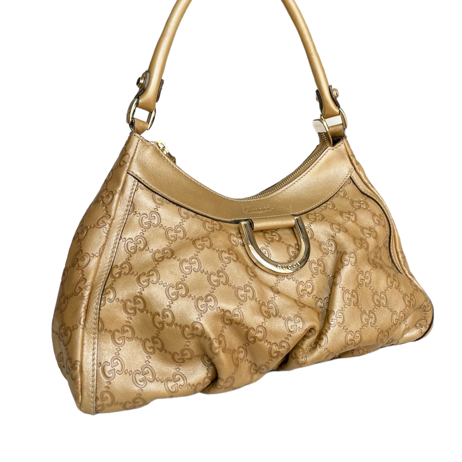 Gucci gold hotsell hobo bag