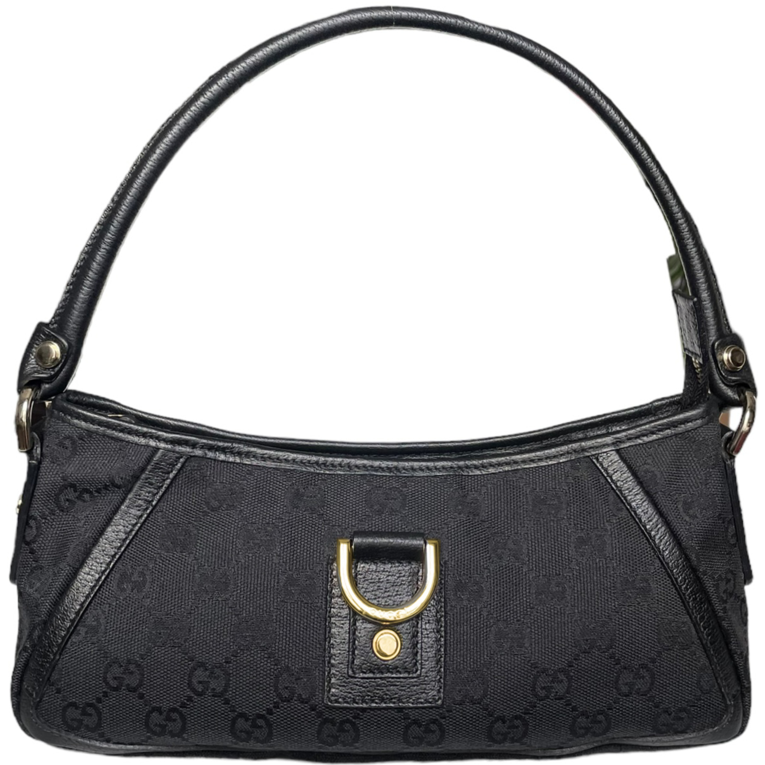 Gucci Monogram Shoulder Bag in Black / Gold – Nitryl