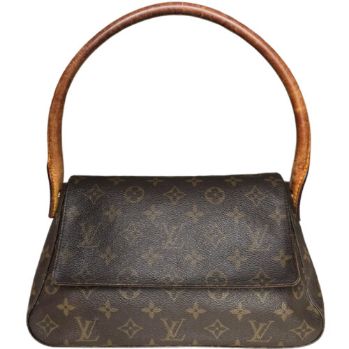 Vintage Louis Vuitton Monogram Looping Shoulder Bag in Brown | NITRYL