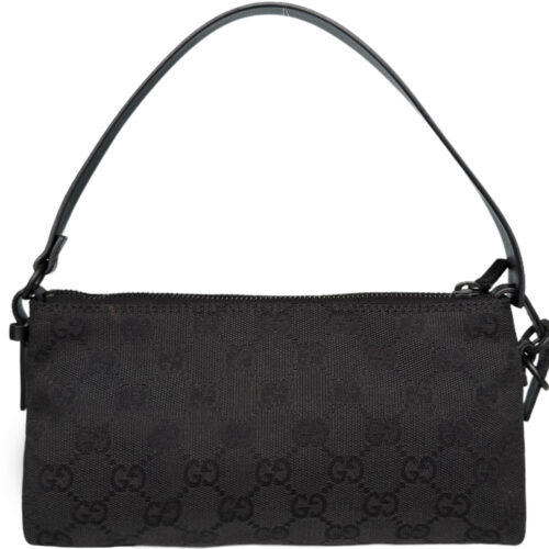 Vintage Gucci Monogram Mini Shoulder Bag in Black | NITRYL