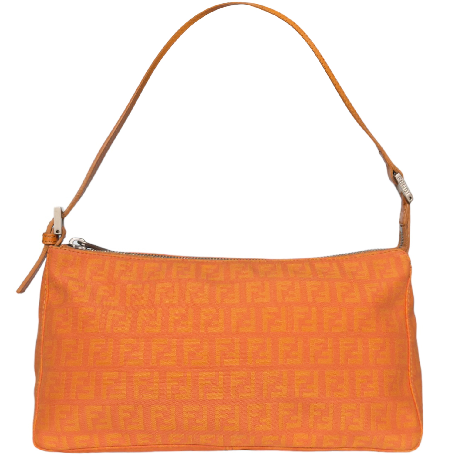 Vintage Fendi Monogram Shoulder Bag in Orange | NITRYL