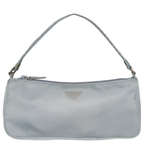 Vintage Prada Nylon Mini Shoulder Bag in Baby Blue | NITRYL
