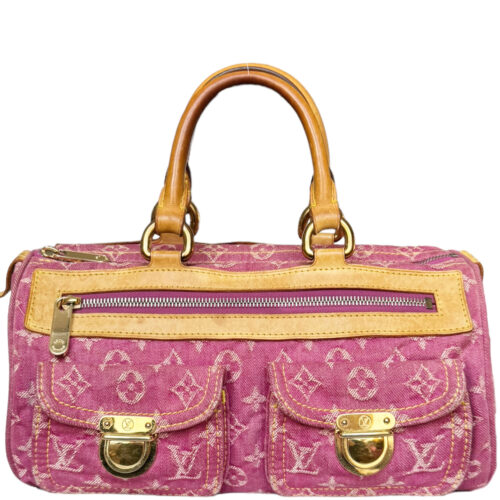 Vintage Louis Vuitton Monogram Denim Neo Speedy Bag in Pink | NITRYL