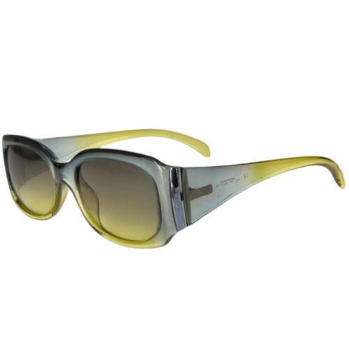 Vintage Dior Logo Gradient Chunky Sunglasses in Baby Blue / Lime Green | NITRYL